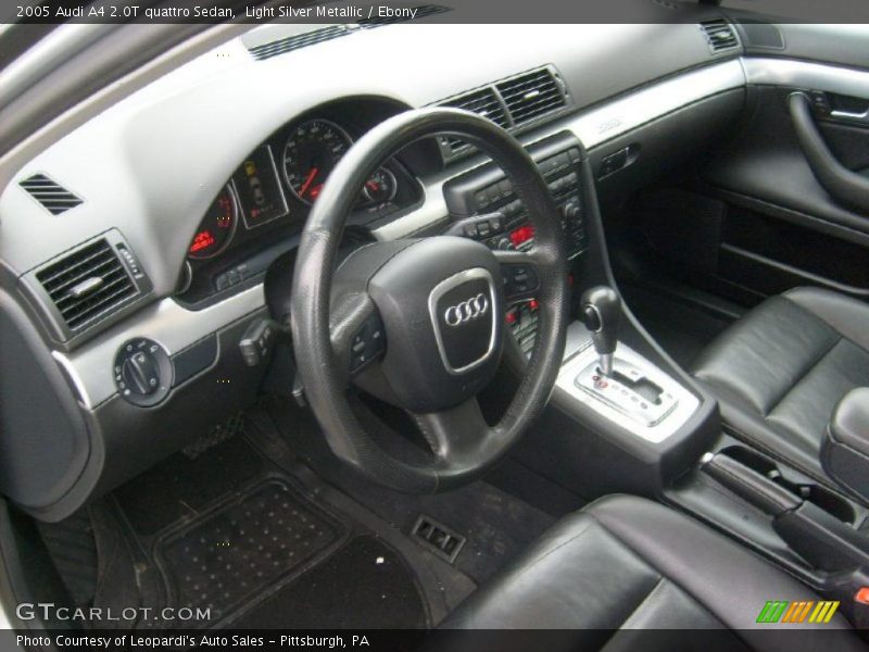 Ebony Interior - 2005 A4 2.0T quattro Sedan 