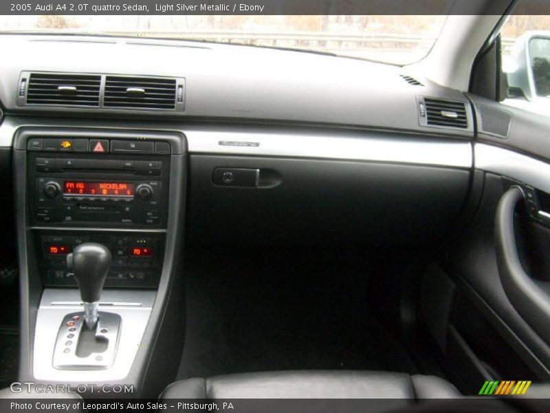 Light Silver Metallic / Ebony 2005 Audi A4 2.0T quattro Sedan