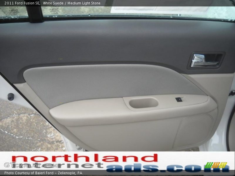 White Suede / Medium Light Stone 2011 Ford Fusion SE