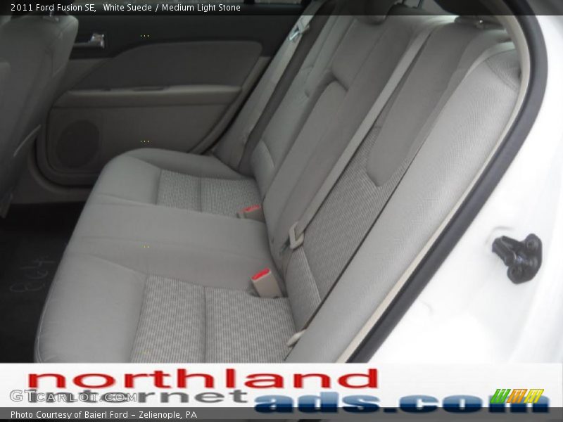 White Suede / Medium Light Stone 2011 Ford Fusion SE