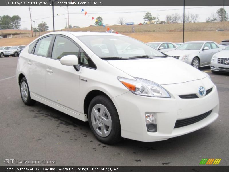 Blizzard White Pearl / Bisque 2011 Toyota Prius Hybrid II