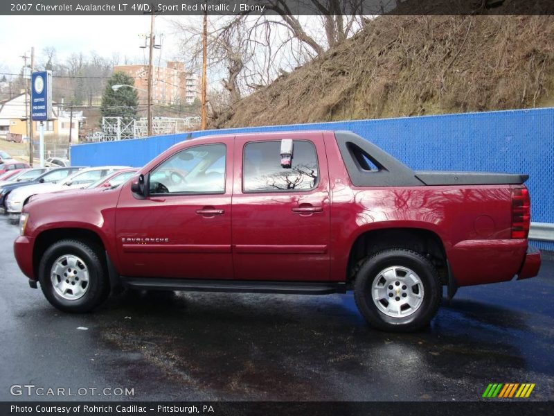 Sport Red Metallic / Ebony 2007 Chevrolet Avalanche LT 4WD