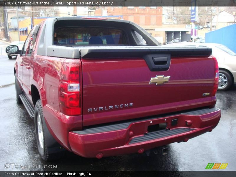 Sport Red Metallic / Ebony 2007 Chevrolet Avalanche LT 4WD