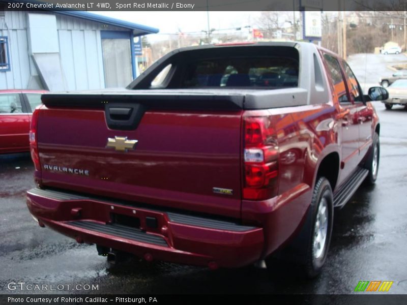 Sport Red Metallic / Ebony 2007 Chevrolet Avalanche LT 4WD