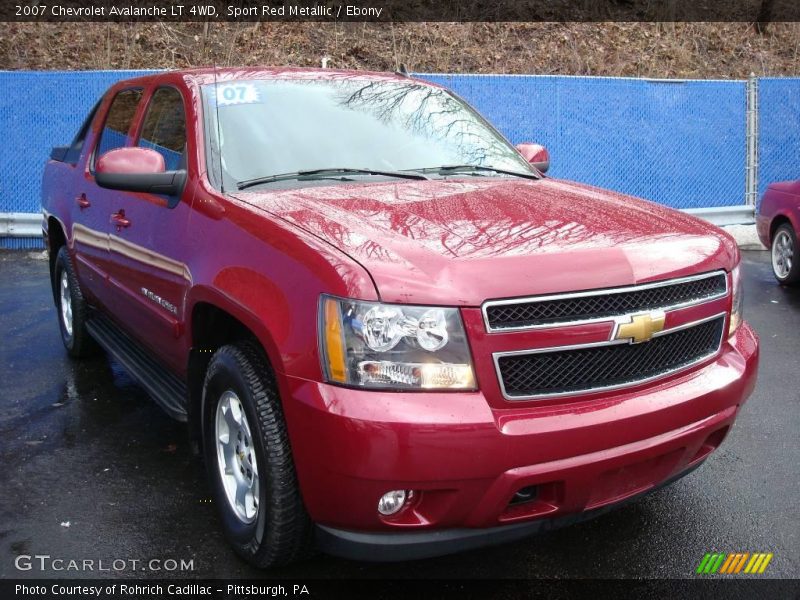 Sport Red Metallic / Ebony 2007 Chevrolet Avalanche LT 4WD