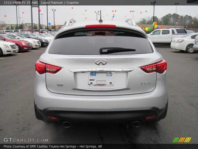 Liquid Platinum / Graphite 2010 Infiniti FX 35 AWD