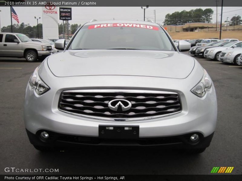 Liquid Platinum / Graphite 2010 Infiniti FX 35 AWD