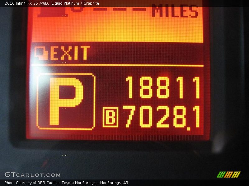 Liquid Platinum / Graphite 2010 Infiniti FX 35 AWD