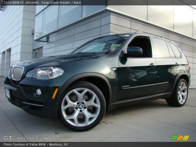 Deep Green Metallic / Black 2009 BMW X5 xDrive48i