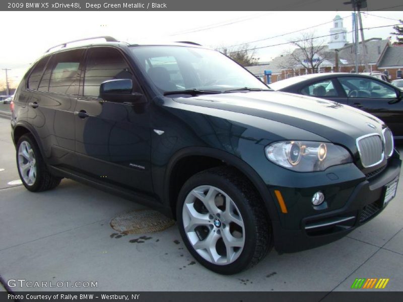 Deep Green Metallic / Black 2009 BMW X5 xDrive48i
