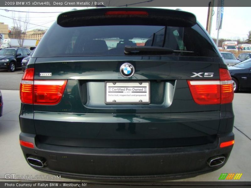 Deep Green Metallic / Black 2009 BMW X5 xDrive48i