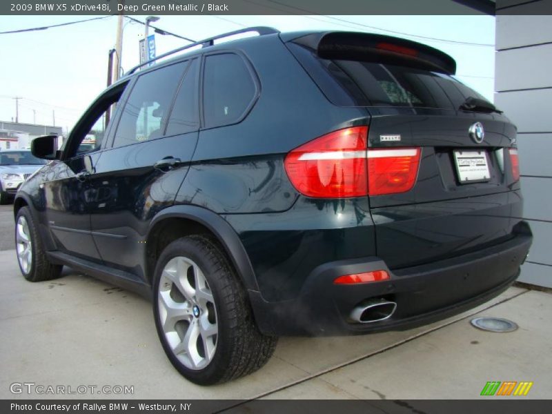Deep Green Metallic / Black 2009 BMW X5 xDrive48i