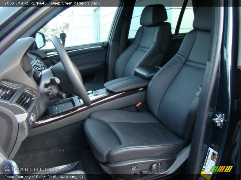 Deep Green Metallic / Black 2009 BMW X5 xDrive48i