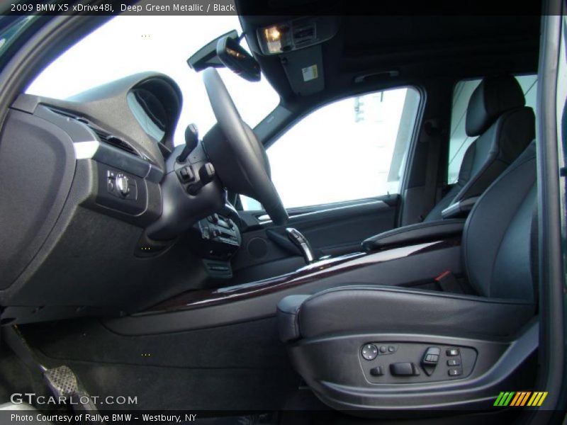 Deep Green Metallic / Black 2009 BMW X5 xDrive48i