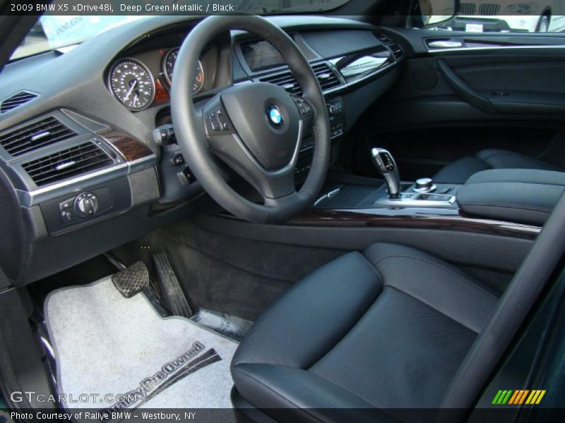 Deep Green Metallic / Black 2009 BMW X5 xDrive48i