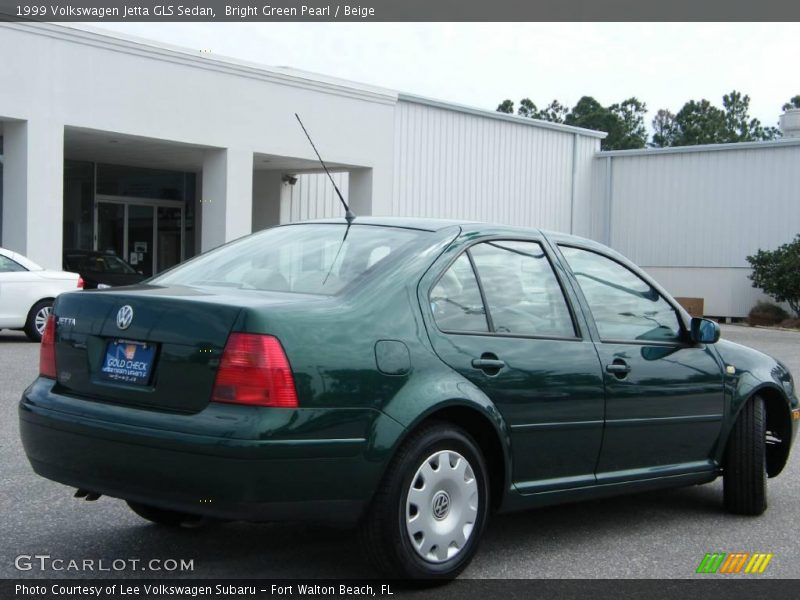 Bright Green Pearl / Beige 1999 Volkswagen Jetta GLS Sedan