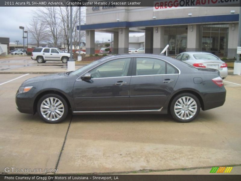 Graphite Luster Metallic / Seacoast Leather 2011 Acura RL SH-AWD Advance
