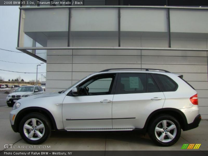 Titanium Silver Metallic / Black 2008 BMW X5 3.0si