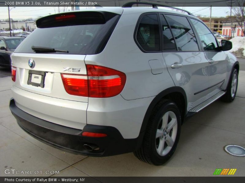 Titanium Silver Metallic / Black 2008 BMW X5 3.0si