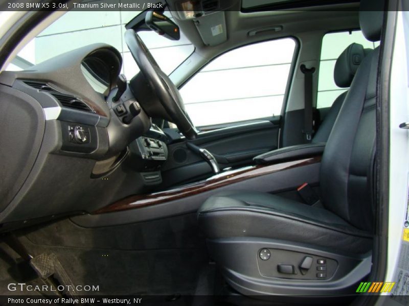 Titanium Silver Metallic / Black 2008 BMW X5 3.0si