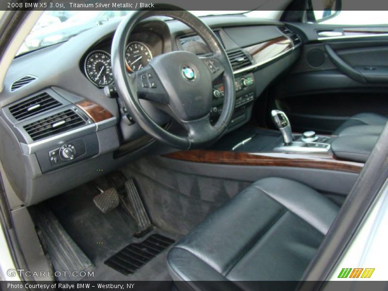 Titanium Silver Metallic / Black 2008 BMW X5 3.0si