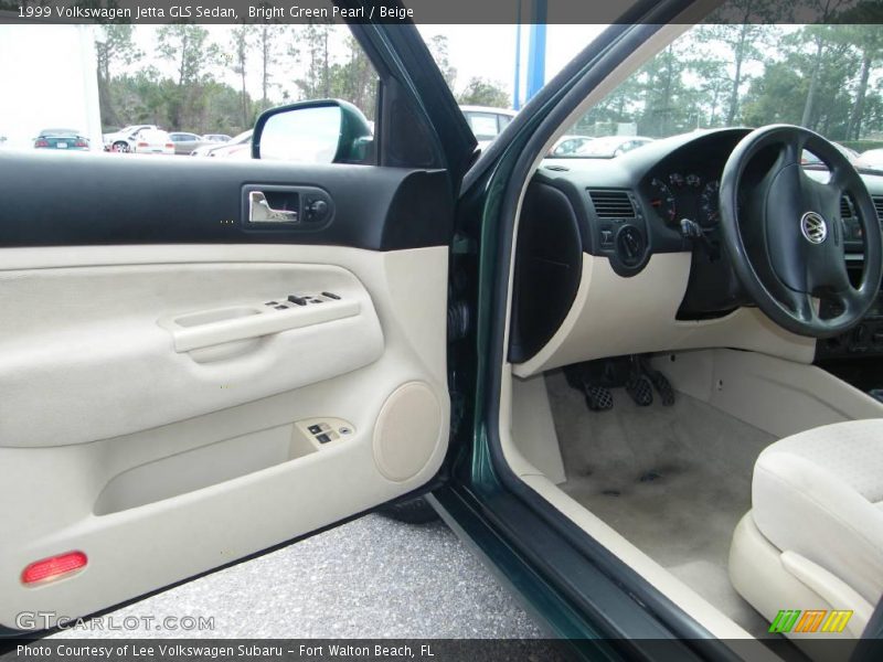 Bright Green Pearl / Beige 1999 Volkswagen Jetta GLS Sedan