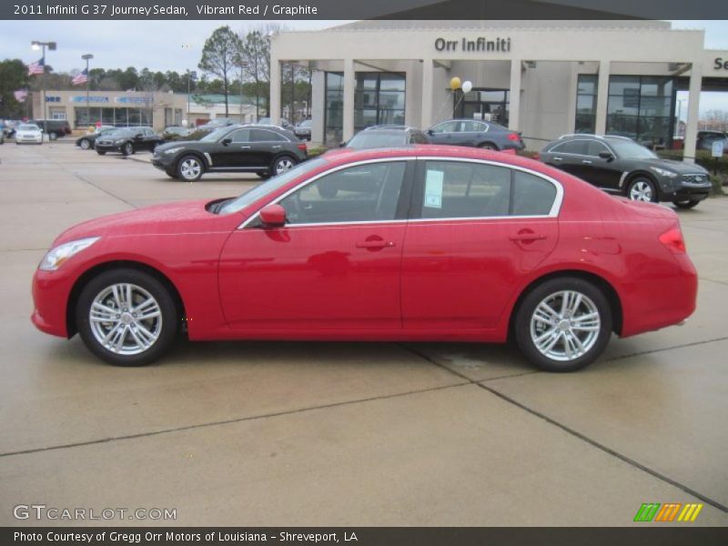 Vibrant Red / Graphite 2011 Infiniti G 37 Journey Sedan