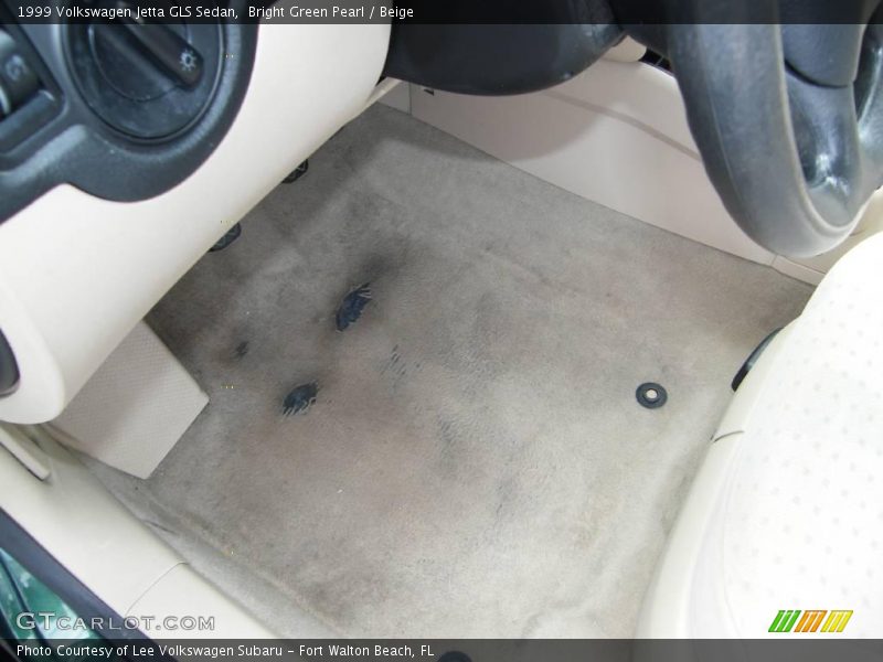 Bright Green Pearl / Beige 1999 Volkswagen Jetta GLS Sedan