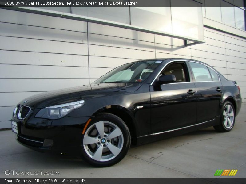 Jet Black / Cream Beige Dakota Leather 2008 BMW 5 Series 528xi Sedan