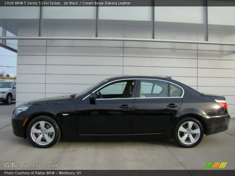 Jet Black / Cream Beige Dakota Leather 2008 BMW 5 Series 528xi Sedan