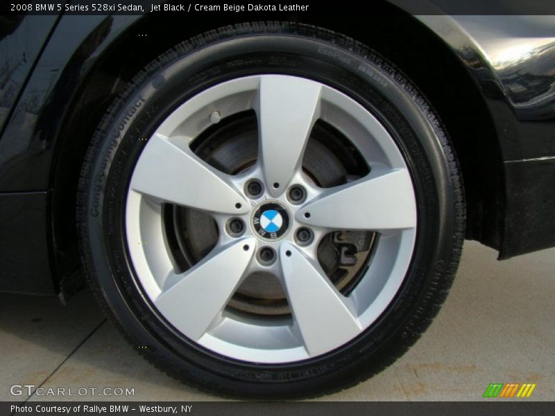 Jet Black / Cream Beige Dakota Leather 2008 BMW 5 Series 528xi Sedan