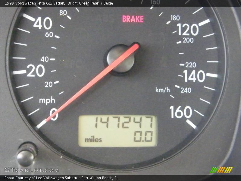Bright Green Pearl / Beige 1999 Volkswagen Jetta GLS Sedan