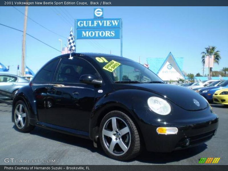 Black / Black 2001 Volkswagen New Beetle Sport Edition Coupe