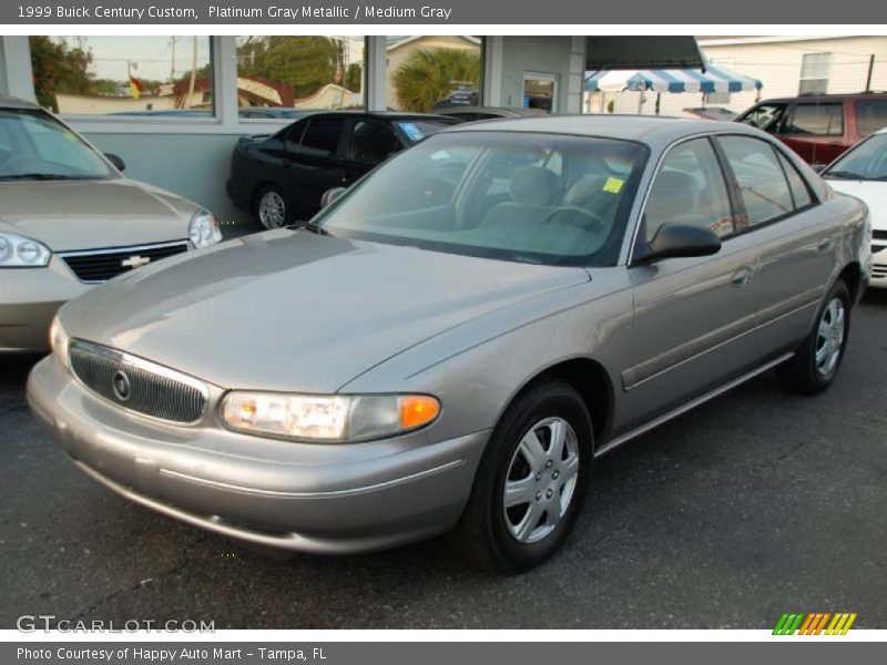 Platinum Gray Metallic / Medium Gray 1999 Buick Century Custom