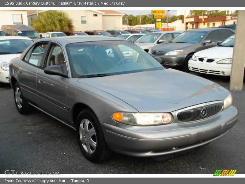 Platinum Gray Metallic / Medium Gray 1999 Buick Century Custom