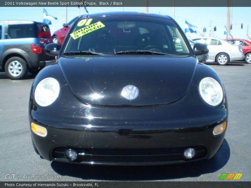 Black / Black 2001 Volkswagen New Beetle Sport Edition Coupe