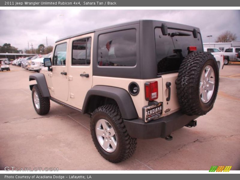 Sahara Tan / Black 2011 Jeep Wrangler Unlimited Rubicon 4x4