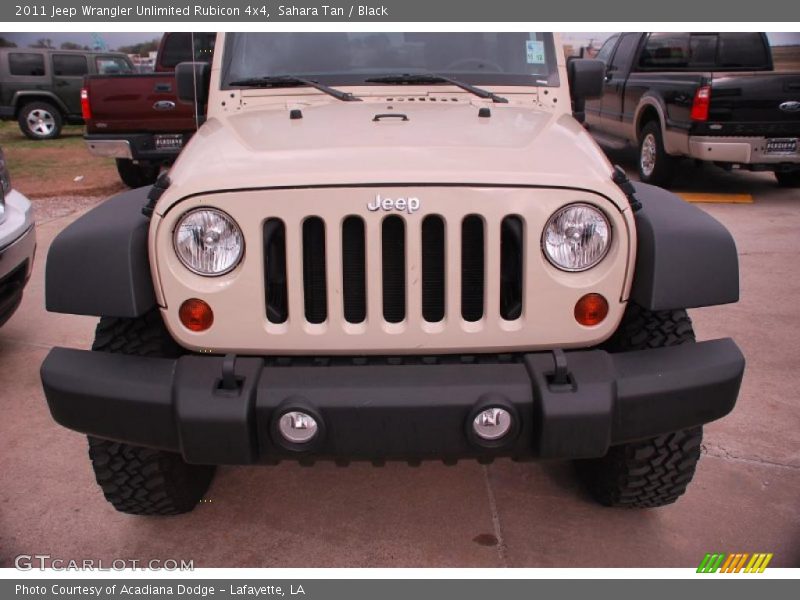 Sahara Tan / Black 2011 Jeep Wrangler Unlimited Rubicon 4x4