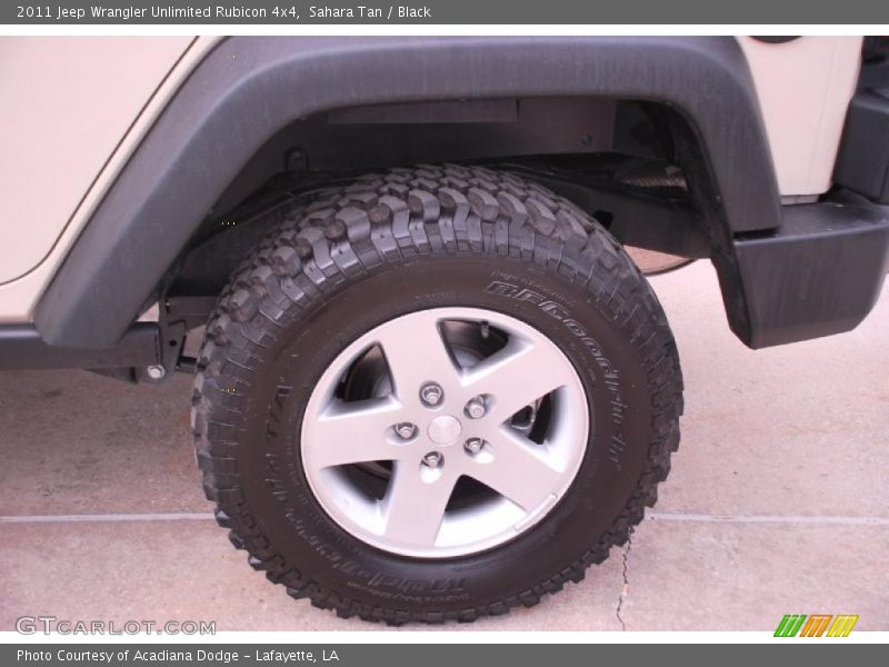 Sahara Tan / Black 2011 Jeep Wrangler Unlimited Rubicon 4x4