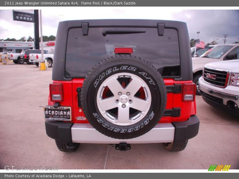 Flame Red / Black/Dark Saddle 2011 Jeep Wrangler Unlimited Sahara 4x4