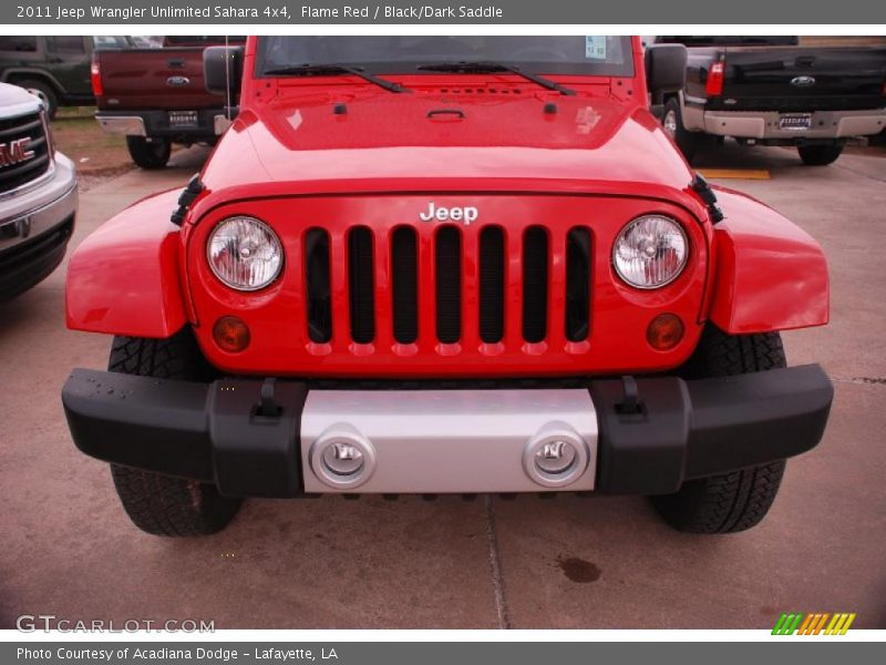 Flame Red / Black/Dark Saddle 2011 Jeep Wrangler Unlimited Sahara 4x4