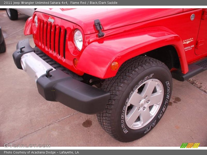 Flame Red / Black/Dark Saddle 2011 Jeep Wrangler Unlimited Sahara 4x4