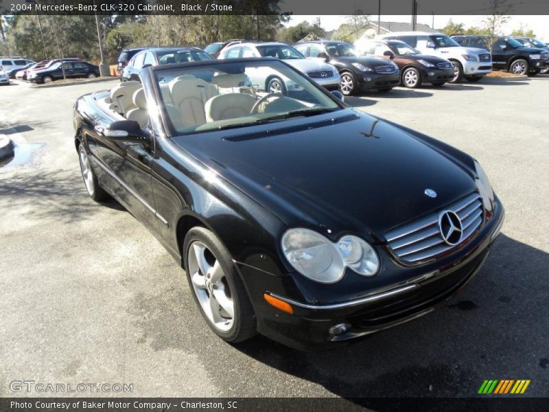 Black / Stone 2004 Mercedes-Benz CLK 320 Cabriolet