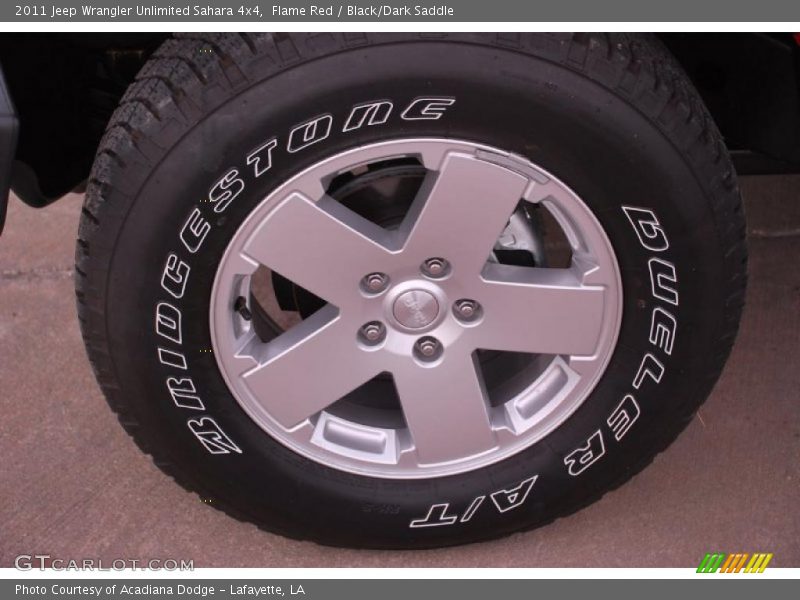 Flame Red / Black/Dark Saddle 2011 Jeep Wrangler Unlimited Sahara 4x4