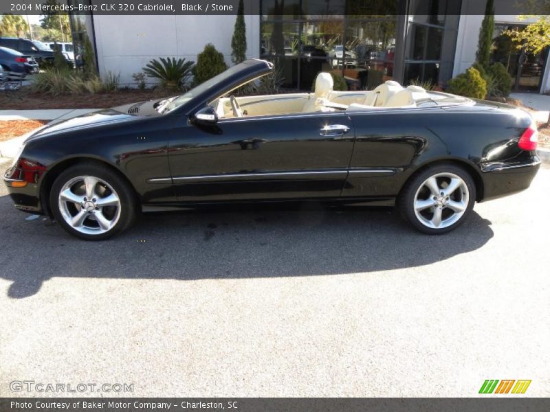 Black / Stone 2004 Mercedes-Benz CLK 320 Cabriolet