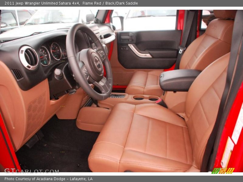 Flame Red / Black/Dark Saddle 2011 Jeep Wrangler Unlimited Sahara 4x4