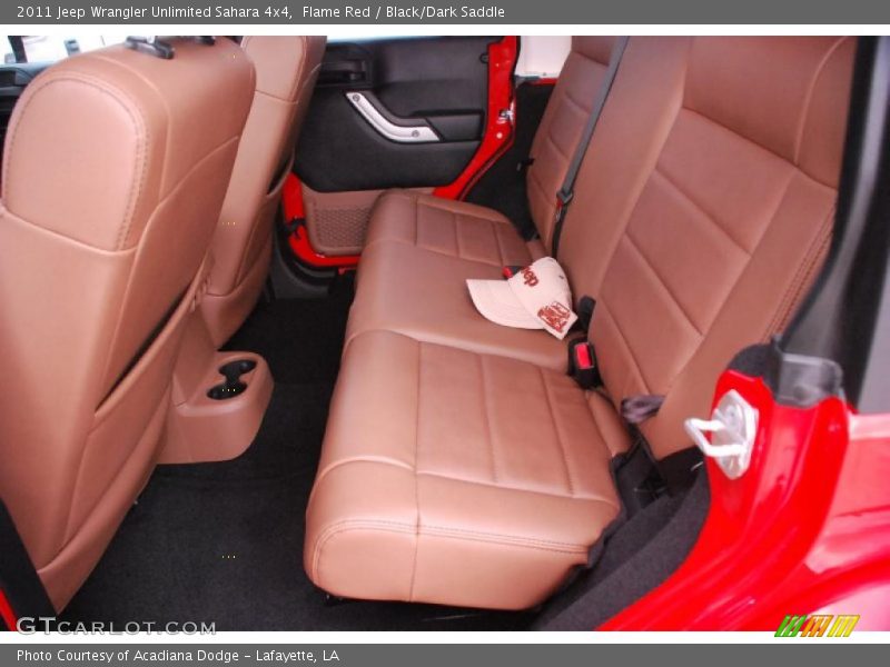 Flame Red / Black/Dark Saddle 2011 Jeep Wrangler Unlimited Sahara 4x4