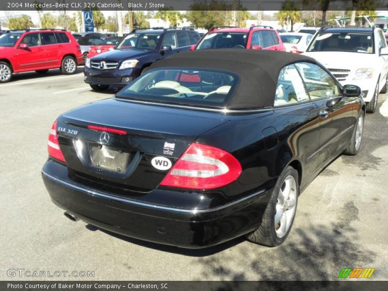 Black / Stone 2004 Mercedes-Benz CLK 320 Cabriolet