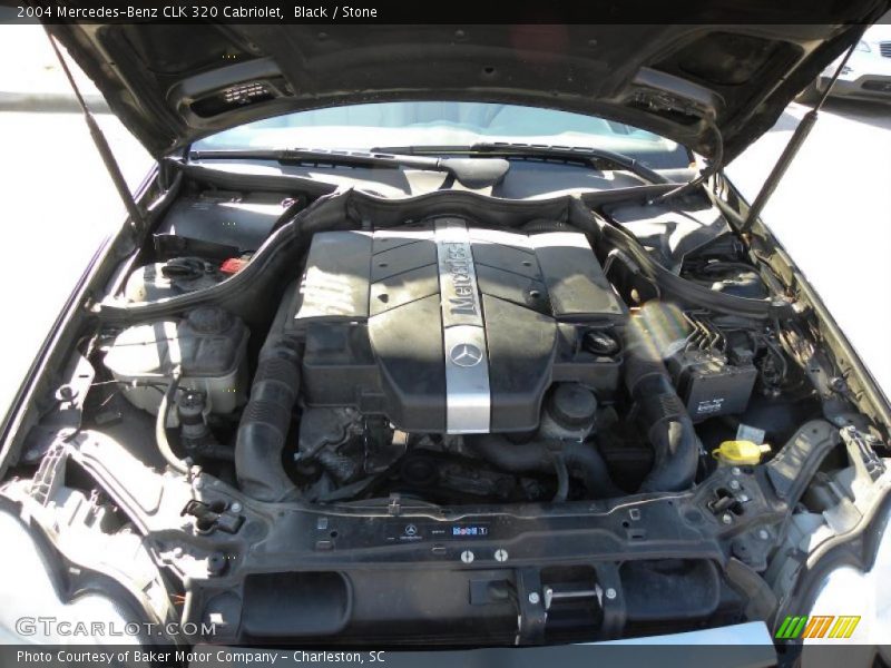 Black / Stone 2004 Mercedes-Benz CLK 320 Cabriolet