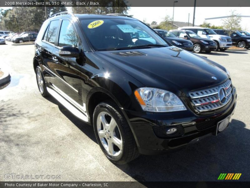 Black / Black 2008 Mercedes-Benz ML 350 4Matic